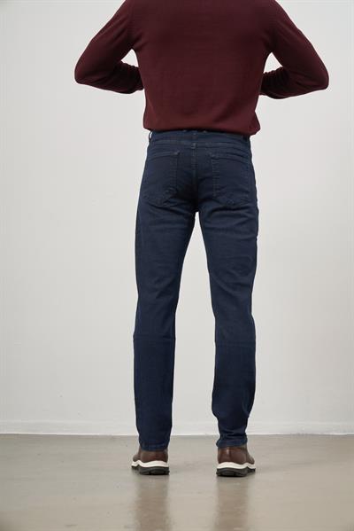 Lacivert Düz Gabardin Slim Fit Casual Denim Pantolon 1023245154
