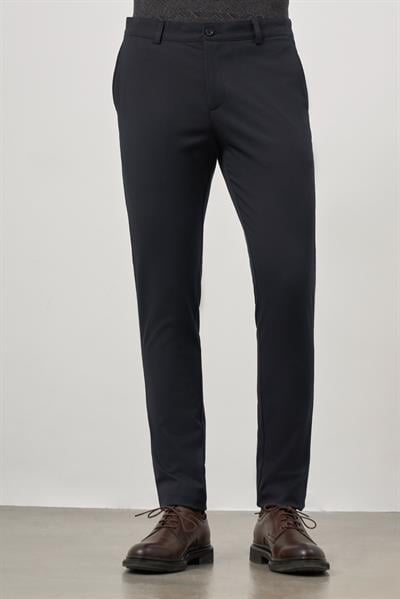 Lacivert Esnek Yandan Cepli Casual Slim Fit Chino Pantolon 1003245105