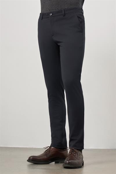 Lacivert Esnek Yandan Cepli Casual Slim Fit Chino Pantolon 1003245105