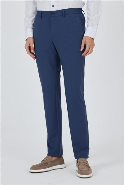 Lacivert Esnek Yandan Cepli Casual Slim Fit Jogger Pantolon 1003250162