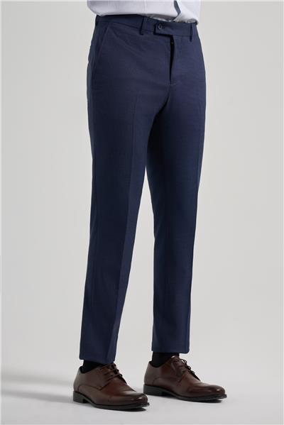 Lacivert Esnek Yandan Cepli Slim Fit Classic Pantolon 1003250160