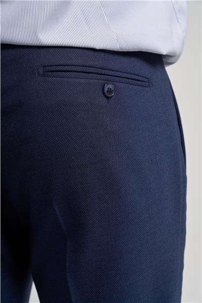 Lacivert Esnek Yandan Cepli Slim Fit Classic Pantolon 1003250160