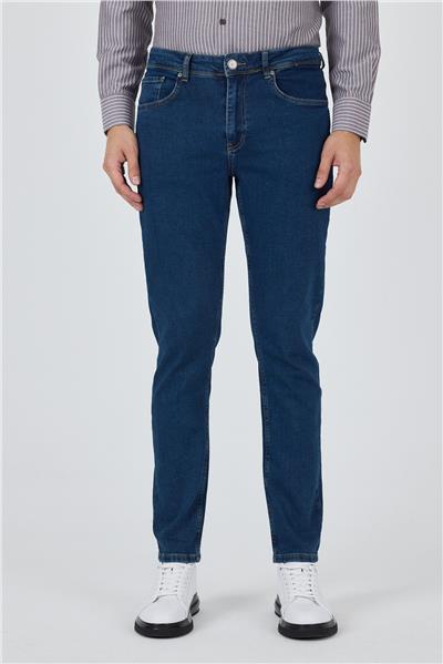 Gabardin 5 Cep Düz Paça Casual Slim Fit Pamuklu Denim Pantolon 1023250155