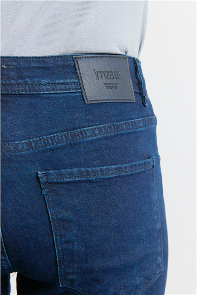 Gabardin 5 Cep Düz Paça Casual Slim Fit Pamuklu Denim Pantolon 1023255161