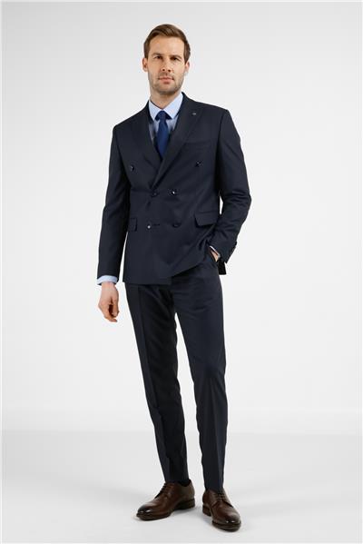 Lacivert Kırlangıç Yaka 6 Drop Slim Fit Takım Elbise 1001255172