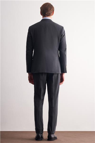 Lacivert Kırlangıç Yaka Çizgili Desen Esnek 6 Drop Slim Fit Classic Takım Elbise 1001255165