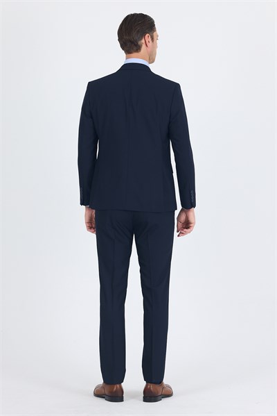 Kırlangıç Yaka Düz Slim Fit 6 Drop Takım Elbise 1001260011