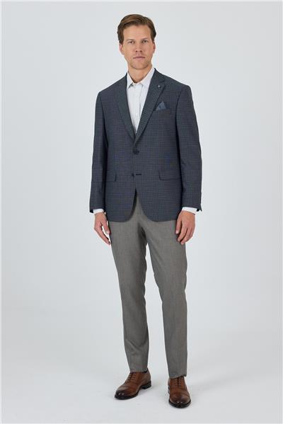 Lacivert Mono Yaka Bez Ayağı Tam Astar Esnek 4 Drop Comfort Fit Classic Ceket 1002250157