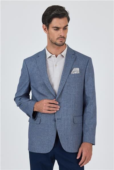 Lacivert Mono Yaka Bez Ayağı Tam Astar Esnek 4 Drop Comfort Fit Classic Ceket 1002250156