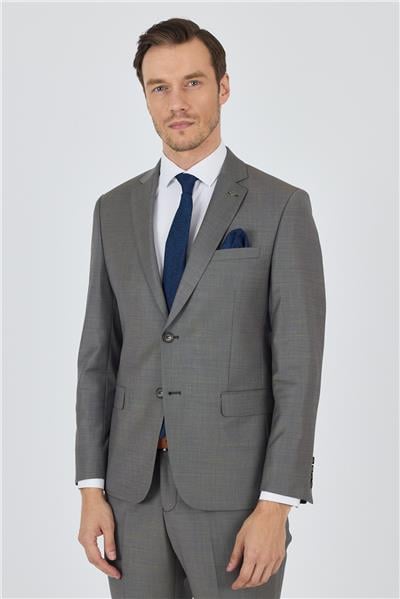 Lacivert Mono Yaka Düz 2 Düğme Classic Yünlü Slim Fit Takım Elbise 1001250175