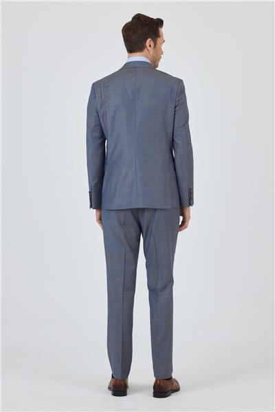 Mavi Mono Yaka Düz 2 Düğme Classic Yünlü Slim Fit Takım Elbise 1001250175