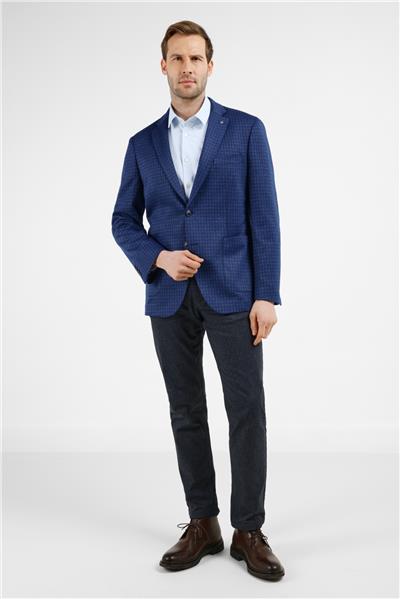 Mono Yaka Kareli Desen Esnek 6 Drop Comfort Fit Classic Ceket 1002255153