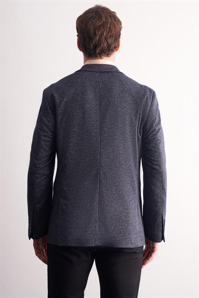 Mono Yaka Kendinden Desenli Esnek 6 Drop Comfort Fit Classic Ceket 1002255155