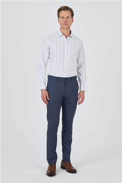 Mavi Filafil Yan Cep Açık Paça Slim Fit Ayarlanabilir Kemer Pantolon 1003250123