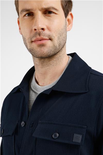 Lacivert Polo Yaka Düz Yırtmaçsız Esnek Casual Mont 1007255150