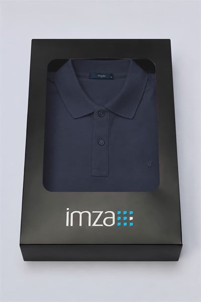 Lacivert Polo Yaka Pike Kısa Kol Slim Fit Pamuklu Tişört 1011260170