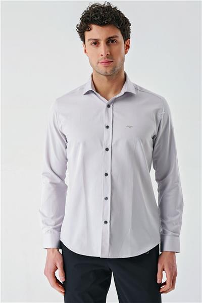Lacivert Uzun Kollu Oxford Cepsiz Pamuklu Klasik Slim Fit Dar Kesim Gömlek 1004240235
