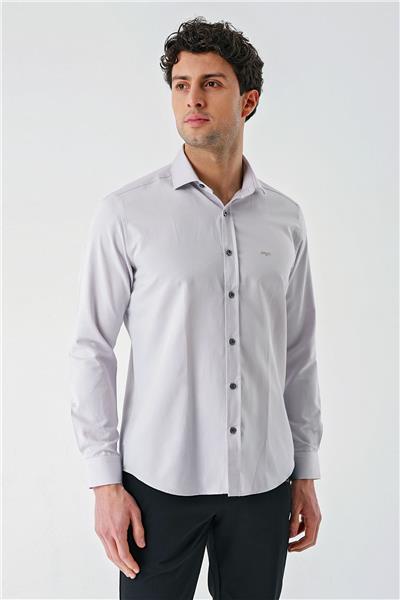 Lacivert Uzun Kollu Oxford Cepsiz Pamuklu Klasik Slim Fit Dar Kesim Gömlek 1004240235
