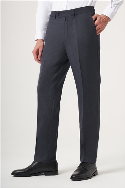 Lacivert Yan Cep Açık Paça Bez Ayağı Comfort Fit Pantolon 1003260160