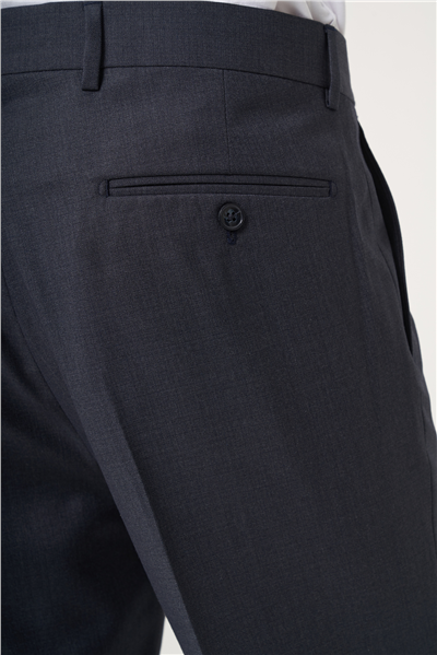 Lacivert Yan Cep Açık Paça Bez Ayağı Comfort Fit Pantolon 1003260160
