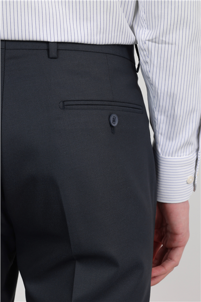 Lacivert Yan Cep Basic Slim Fit Esnek Pantolon 1003260013