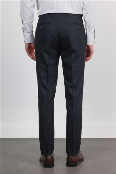Lacivert Yan Cep Basic Slim Fit Esnek Pantolon 1003260013