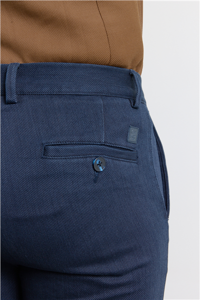 Lacivert Yan Cep Casual Comfort Fit Pamuklu Chino Pantolon 1003255169