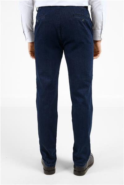 Lacivert Yan Cep Casual Comfort Fit Pamuklu Chino Pantolon 1003255171