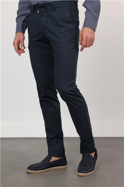 Yan Cep Keten Slim Fit Keten Karışımlı Jogger Pantolon 1003260169