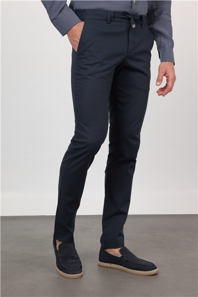 Yan Cep Keten Slim Fit Keten Karışımlı Jogger Pantolon 1003260169