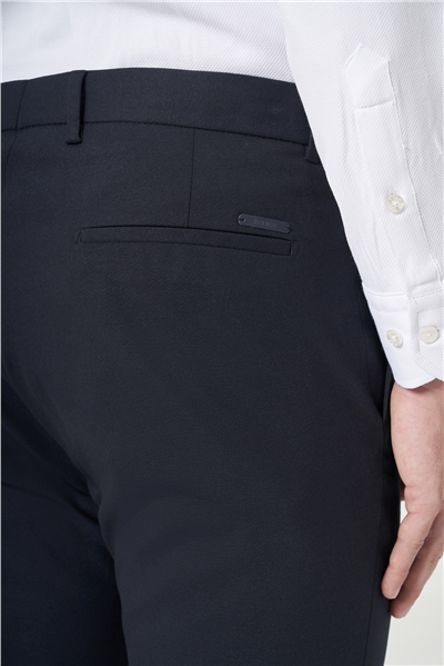 Lacivert Yan Cep Slim Fit Esnek Chino Pantolon 1003260154