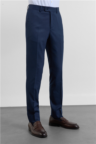Lacivert Yan Cep Slim Fit Esnek Classic Pantolon 1003255175