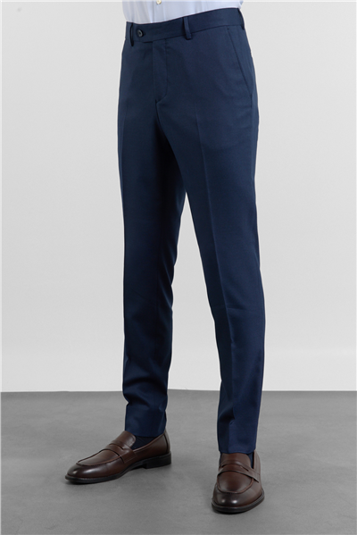 Lacivert Yan Cep Slim Fit Esnek Classic Pantolon 1003255175