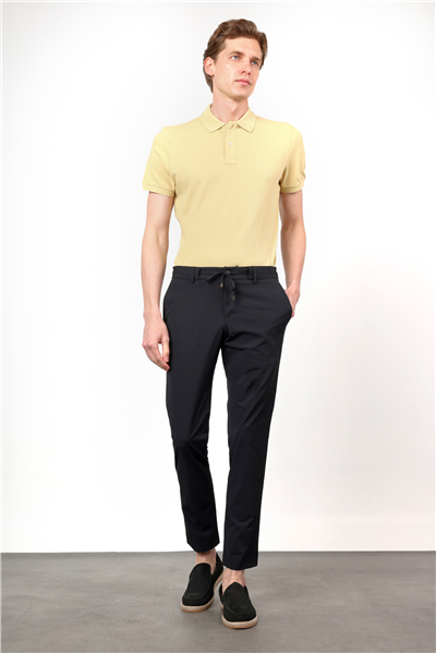 Lacivert Yan Cep Slim Fit Jogger Pantolon 1003260166