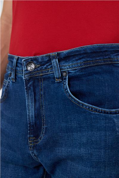 Mavi Gabardin 5 Cep Düz Paça Casual Slim Fit Pamuklu Denim Pantolon 1023250150