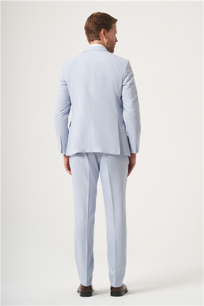 Mavi Kırlangıç Yaka Kruvaze 6 Drop Slim Fit Tam Astar Esnek Takım Elbise 1001260902