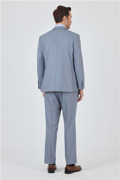 Mavi Mono Yaka Astarlı Çift Yırtmaç Esnek 4 Drop Comfort Fit Classic Takım Elbise 1001250160