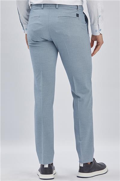 Mavi Esnek Lastikli Yandan Cepli Casual Slim Fit Ayarlanabilir Kemer Pantolon 1003240162