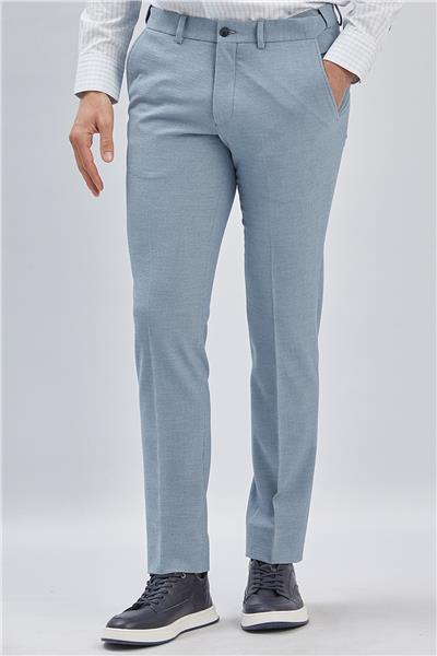 Mavi Esnek Lastikli Yandan Cepli Casual Slim Fit Ayarlanabilir Kemer Pantolon 1003240162