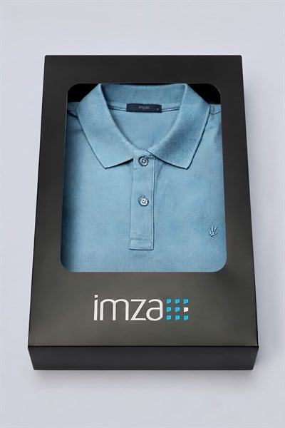Mavi Polo Yaka Pike Kısa Kol Slim Fit Pamuklu Tişört 1011260169