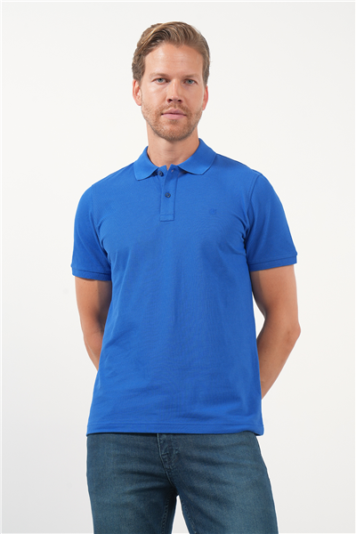 Saks Polo Yaka Pike Kısa Kol Slim Fit Pamuklu Tişört 1011260170