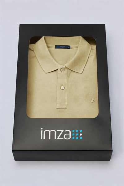 Sarı Polo Yaka Pike Kısa Kol Slim Fit Pamuklu Hediye Kutulu Tişört 1011260169