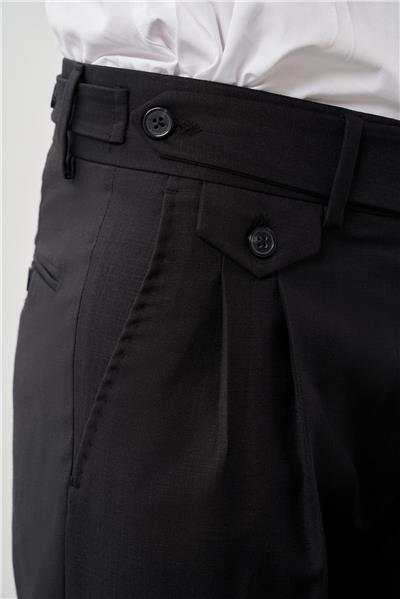 Siyah Yandan Cepli Classic Slim Fit Modelli Pantolon Pantolon 1003245172