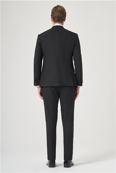 Siyah 6 Drop Slim Fit Esnek Yelekli Damatlık 1001260388