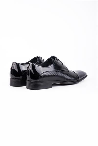 Siyah %100 Deri Rugan Bağcıksız-Tokasız Ceremony Ayakkabı 1033245173_003