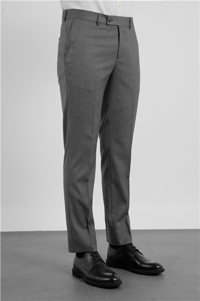 Siyah-Bej Yan Cep Kendinden Desenli Comfort Fit Classic Pantolon 1003255177