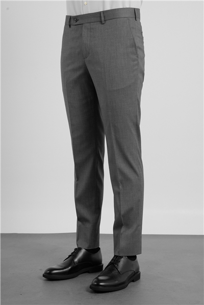 Siyah-Bej Yan Cep Kendinden Desenli Comfort Fit Classic Pantolon 1003255177