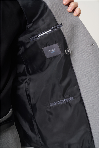 Siyah-Beyaz Kırlangıç Yaka Kruvaze 6 Drop Slim Fit Tam Astar Esnek Takım Elbise 1001260902