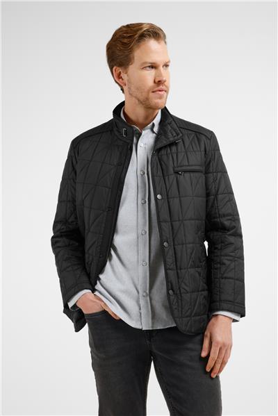 Siyah Dik Yaka Slim Fit Classic Kaban 1008255153