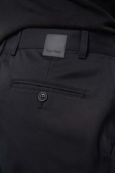 Siyah Pamuklu Yandan Cepli Casual Comfort Fit Chino Pantolon 1003245164